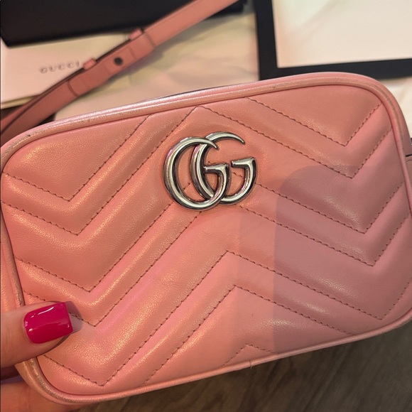 Gucci GG Marmont Matelassé Mini Bag 'Wild Rose' - Picture 2 of 12
